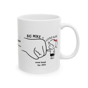 Daddy & Daughter Mug – Personalized Fist Bump Gift for Dad