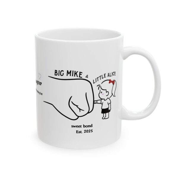 Daddy & Daughter Mug – Personalized Fist Bump Gift for Dad