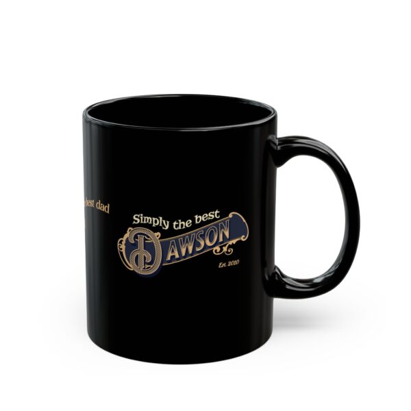 Personalized Blessed with the Best Dad Mug – Custom Family Name