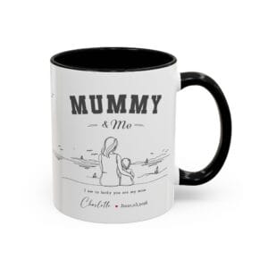 Mummy & Daughter Mug – Personalized Name & Date Gift