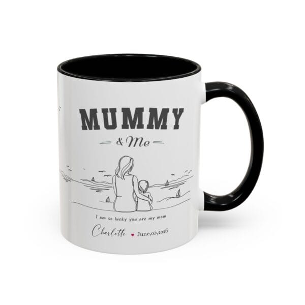 Mummy & Daughter Mug – Personalized Name & Date Gift