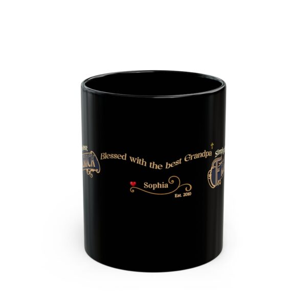 Blessed with the Best Grandpa Mug – Personalized Name Gift