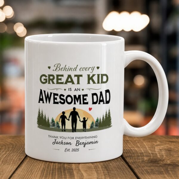 Awesome Dad With Two Sons Mug