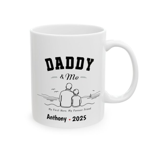 Daddy & Me Mug – Personalized Name & Year Gift for Dad