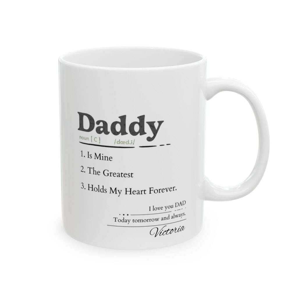 Daddy Definition Mug – Personalized Name Gift for Daddy