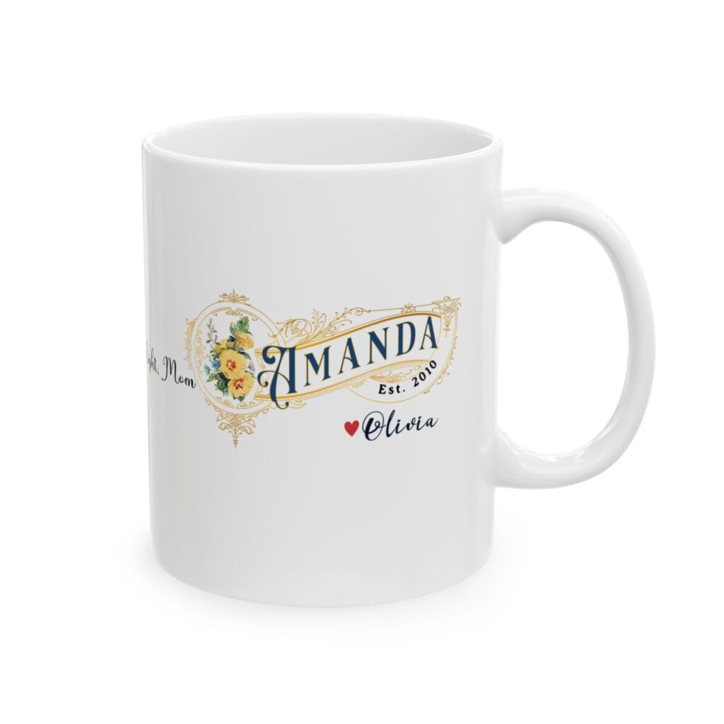 Mom's Kids Mug – Personalized Name & Est. Year Gift