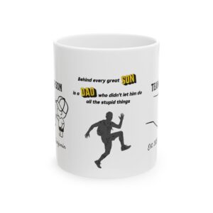 Team Dad & Son Mug – Personalized Name Gift for Dad
