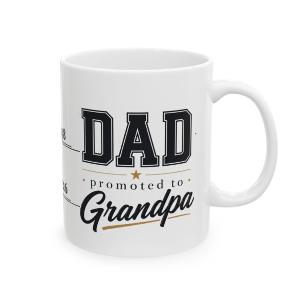 Promoted to Grandpa Mug – Personalized Est. Year Gift