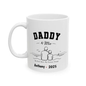 Daddy & Me Mug – Personalized Name & Year Gift for Dad