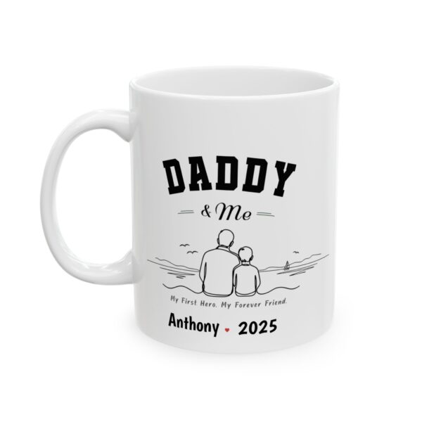 Daddy & Me Mug – Personalized Name & Year Gift for Dad