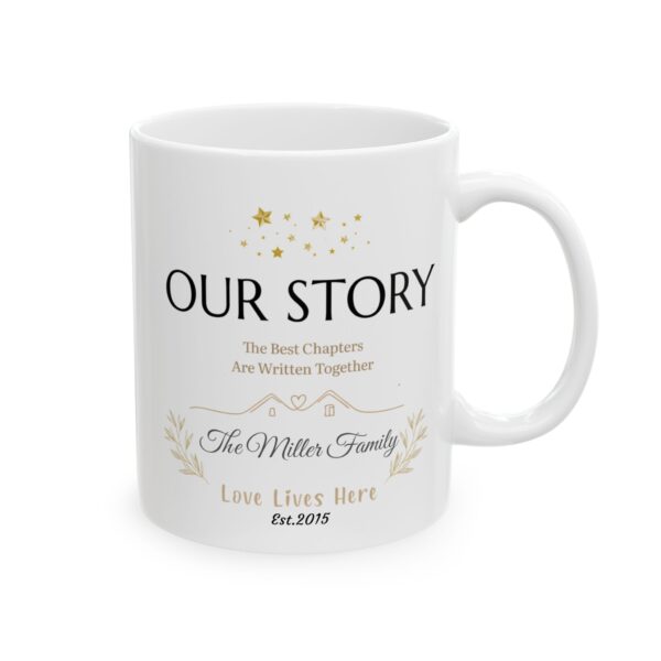 Our Story Family Mug – Personalized Name & Est. Year Gift