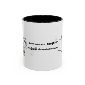 Daddy & Daughter Mug – Personalized Fist Bump Gift for Dad, 8 Colors