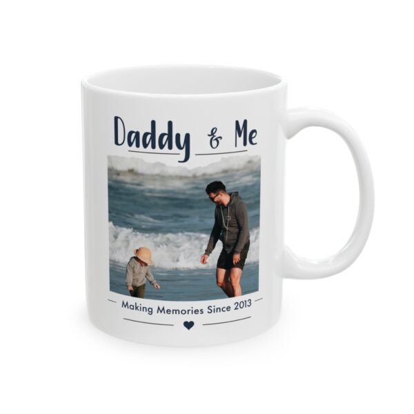 Daddy & Me Photo Mug – Personalized Photo Gift for Dad