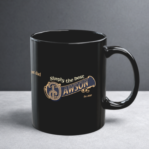 Personalized Blessed with the Best Dad Mug – Custom Family Name
