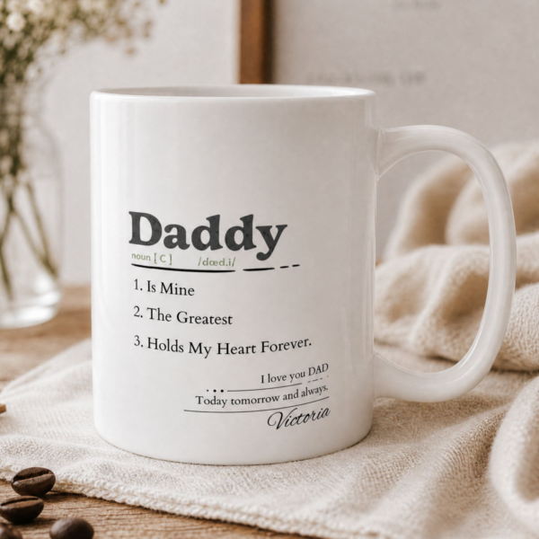 Daddy Definition Mug – Personalized Name Gift for Daddy