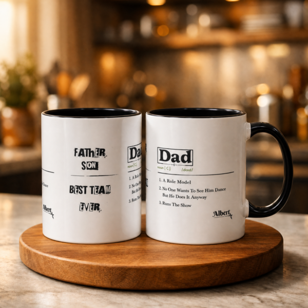 Dad Definition Accent Mug – Funny Personalized Name Gift