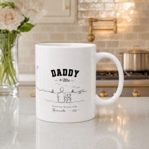 Daddy and Daughter Photo Mug – Personalized Photo Gift for Dad
