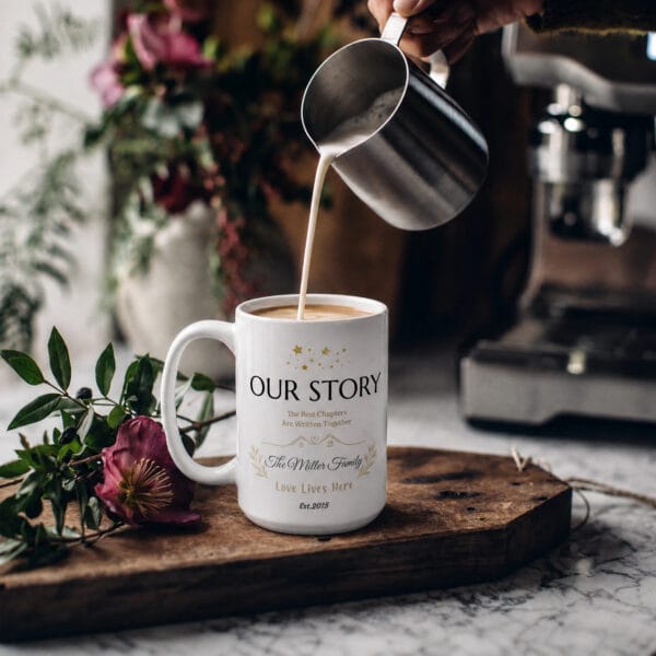 Our Story Family Mug – Personalized Name & Est. Year Gift