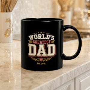 World’s Greatest Dad Mug (Black)