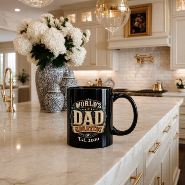 World's Greatest Dad Mug – Classic Black Coffee Mug