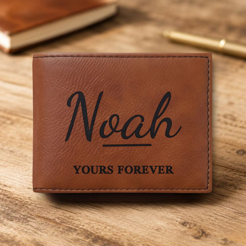 Personalized Bi-Fold Wallet – Yours Forever Gift for Him