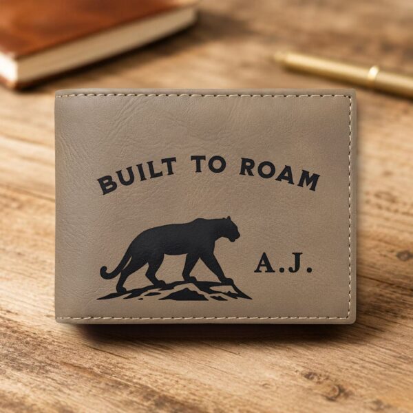 Personalized Bi-Fold Wallet – Built to Roam Gift for Him