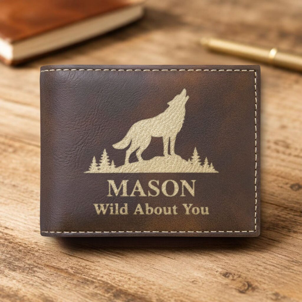 Personalized Bi-Fold Wallet – Gift for Boyfriend