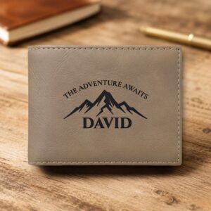Personalized Bi-Fold Wallet – Engraved Gift for Him