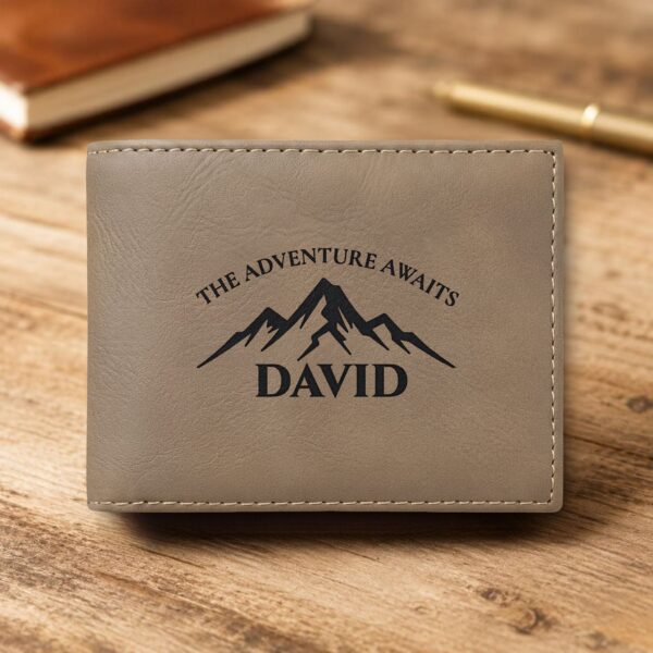 Personalized Bi-Fold Wallet – Engraved Gift for Him