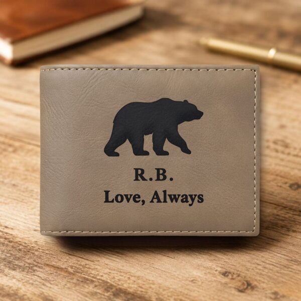 Personalized Bi-Fold Wallet – Anniversary Gift for Him