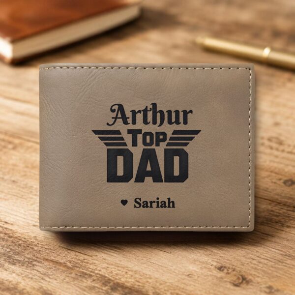 Personalized Bi-Fold Wallet – Father's Day Gift for Dad