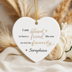 I'm Blessed to Have a Friend Like You – Personalized Ceramic Ornament