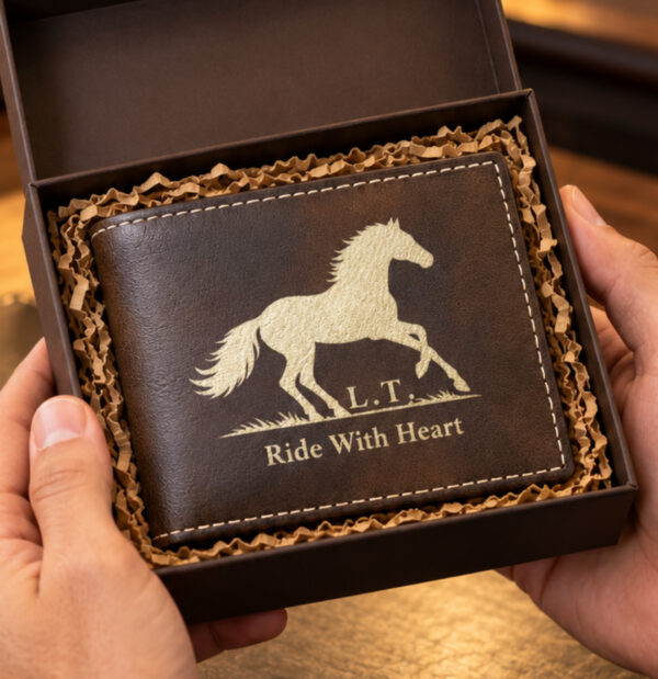 Personalized Bi-Fold Wallet – Adventure Gift for Him