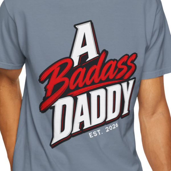 Personalized A Badass Daddy Heavyweight T-Shirt | Custom Est. Year Comic Comfort Colors Tee
