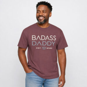 Personalized Badass Daddy Heavyweight T-Shirt | Custom Est. Year Comfort Colors Tee