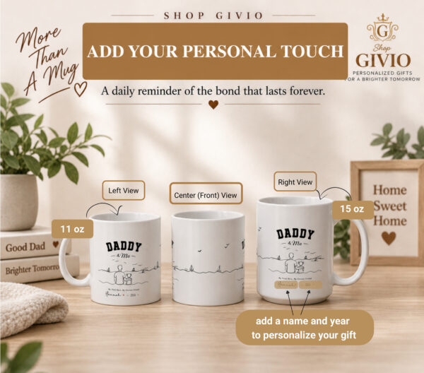 Daddy & Daughter Personalized Keepsake Mug