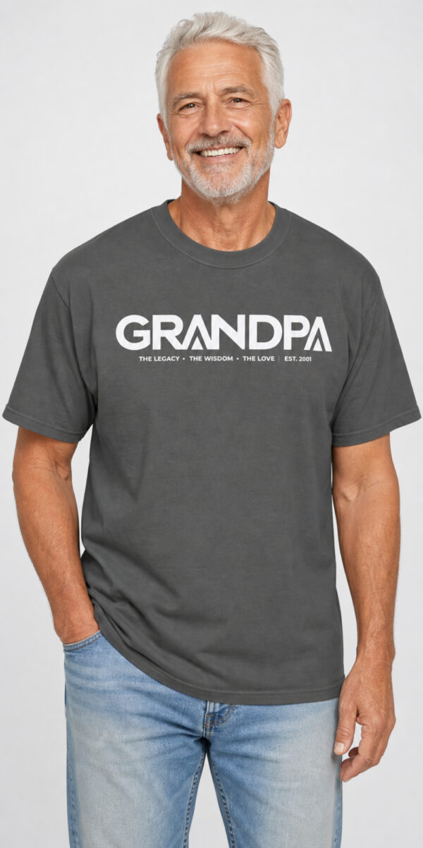 Personalized The Legacy. The Wisdom. The Love. Grandpa Heavyweight T-Shirt | Custom Est. Year Comfort Colors Tee