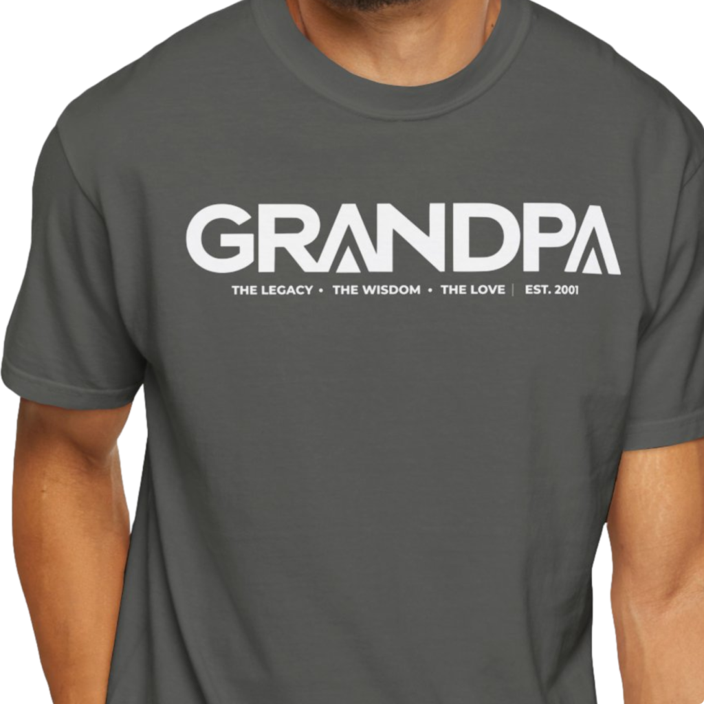 Personalized The Legacy. The Wisdom. The Love. Grandpa Heavyweight T-Shirt | Custom Est. Year Comfort Colors Tee